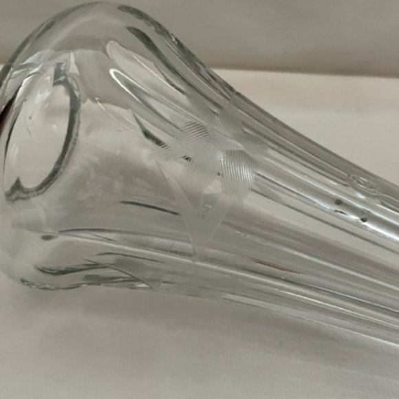 Vintage Accents Vintage Etched Glass Car Vase Poshmark